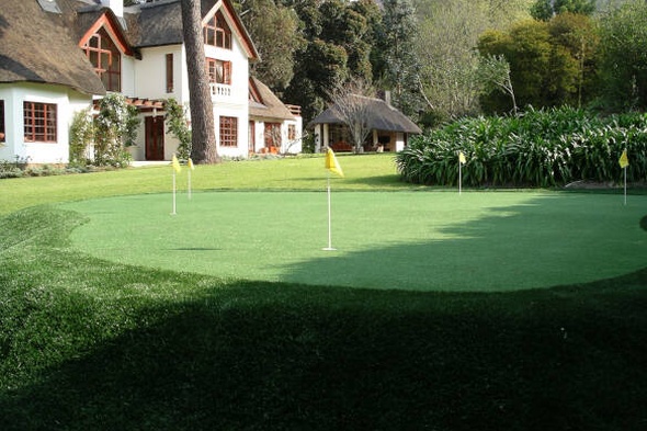 Edmonton backyard putting green